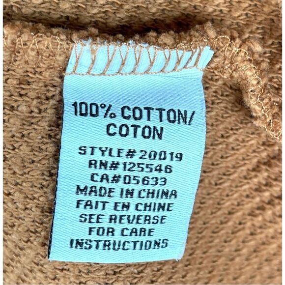 Escape Loop cotton Terry Drawstring Pullover Sweater in Spice Womens Size Medium - Picture 5 of 7